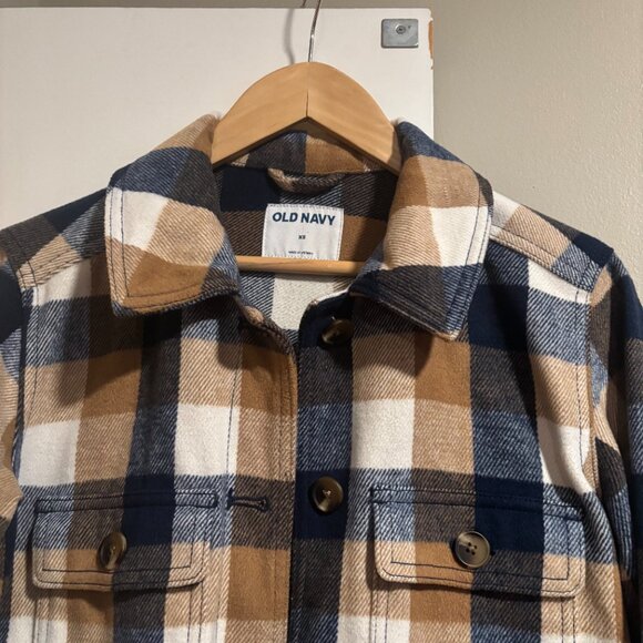 Plaid Soft-Brushed Utility Shacket for Women Sz XS - Picture 11 of 13